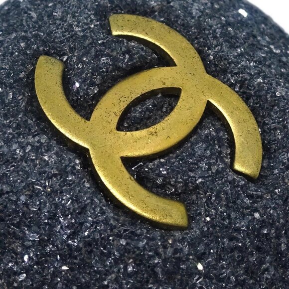 Chanel Gray Button Earrings Clip-On 94A 115403 - Picture 2 of 4